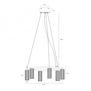 Pendant Lamp Vico (6 lights)