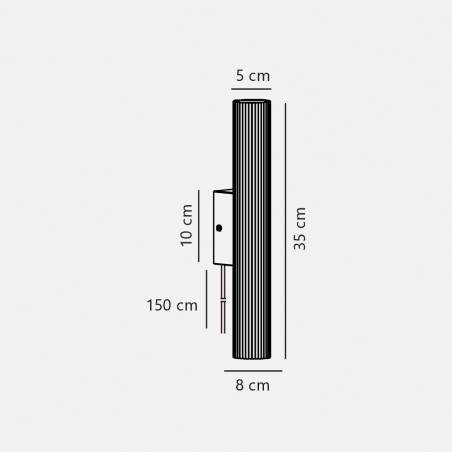 Aplique de pared Vico Long