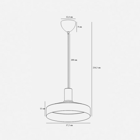 Pendant lamp Elvas Marble