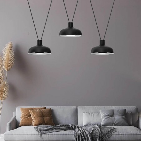 Ceiling track light Noir (3 Lights)