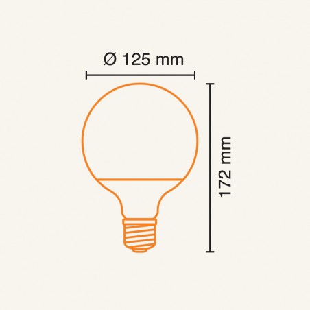 Bombilla LED E27 G125 (24W)