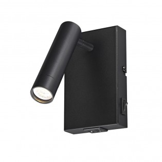 Aplique de pared lector con USB Slim