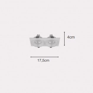 Downlight empotrable Set (2 Luces)