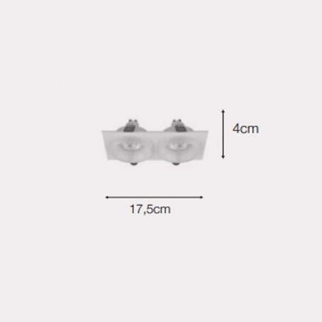 Downlight empotrable Set (2 Luces)