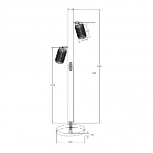 Floor Lamp Sahara (2 lights)