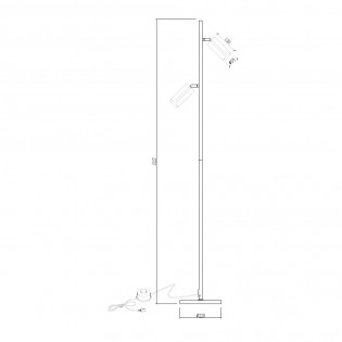 Floor Lamp Gobi (2 lights)