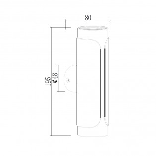 Aplique de pared Gobi
