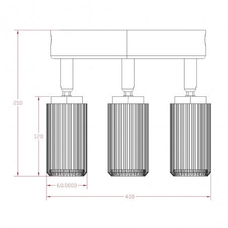 Ceiling Track Spotlights Sahara (3 lights)