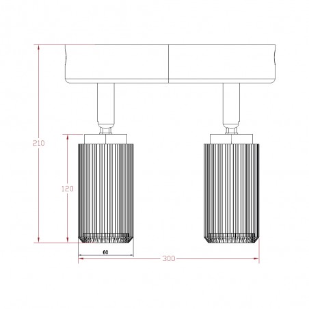 Ceiling Track Spotlights Sahara (2 lights)