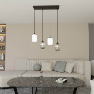 Lámpara colgante Valdi Mix (4 luces)