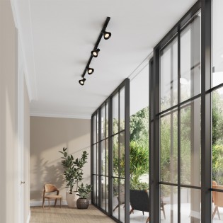 Kit Rail Nordlux Link 1M. + 3 Eik Spotlights