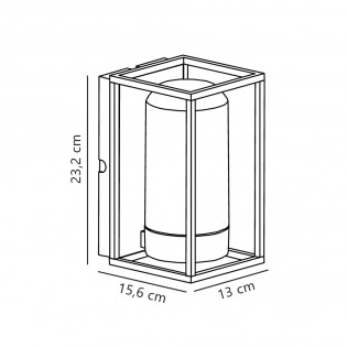 Aplique de pared de exterior Griffin