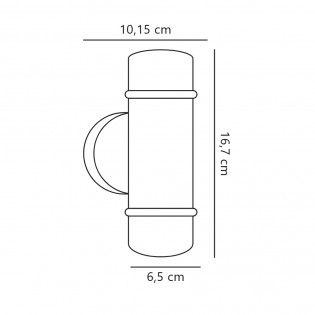 Aplique de pared para exterior Artilus (2 luces)