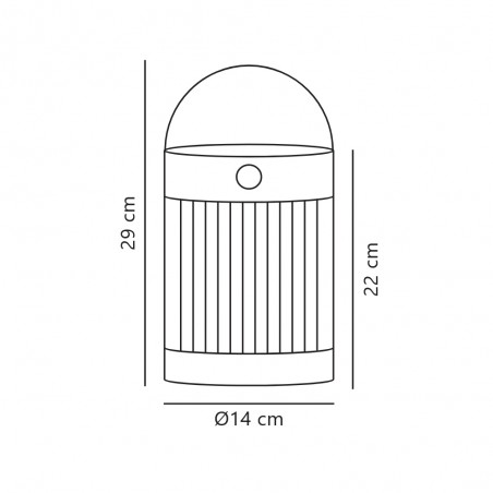 LED Portable Lamp Coupar Solar (3.2W)