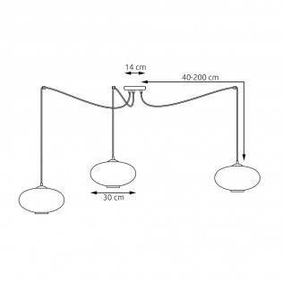 Lámpara colgante Bustillo (3 luces)