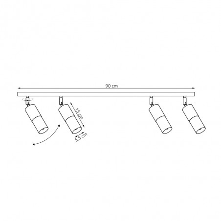 Ceiling Track Lamp Julen (4 lights)