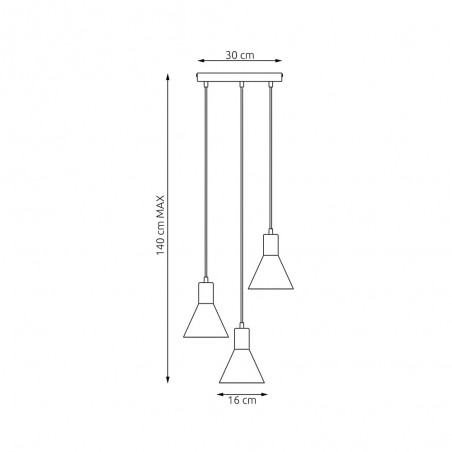 Pendant lamp Ormina II (3 lights)