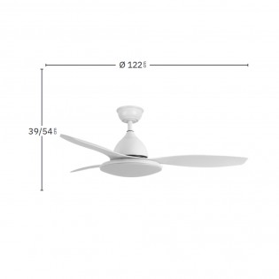 LED Ceiling Fan Yael CCT (72W)