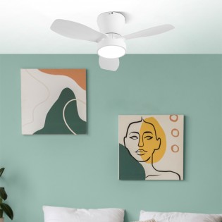 LED Ceiling Fan Piton CCT Dim (24W)
