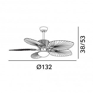 LED Ceiling Fan Colla CCT (26W)