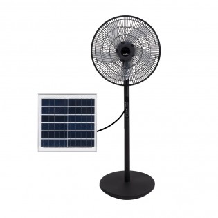 Pedestal fan with solar...