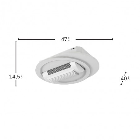 LED Ceiling Fan Camaleon CCT Dim (59W)