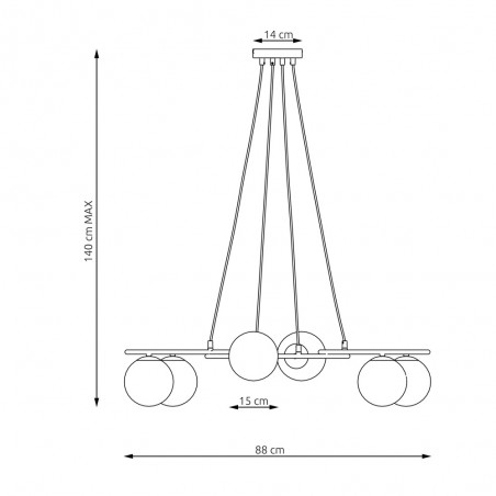 Chandelier Pensal (6 lights)