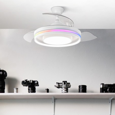 LED fan folding blades Pitufo RGB CCT (57W)