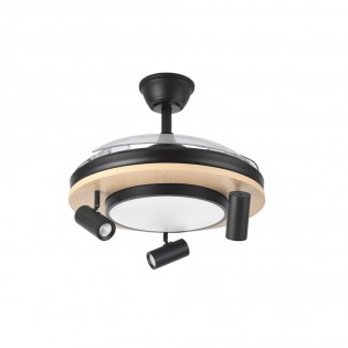 Ventilador de techo LED aspas plegables Gladiator CCT (37W+15W)