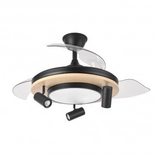 Ventilador de techo LED aspas plegables Gladiator CCT (37W+15W)