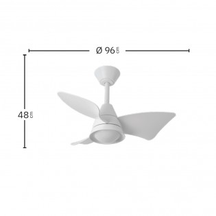 LED Ceiling Fan Jaguar CCT Dim (30W)