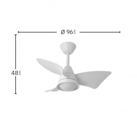 LED Ceiling Fan Jaguar CCT Dim (30W)