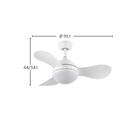 LED Ceiling Fan Solido CCT (24W)