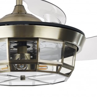 Ceiling fan with folding blades Tornado Mini (3 lights)