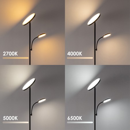 Lámpara de pie LED Niela CCT Dim (30+6W)