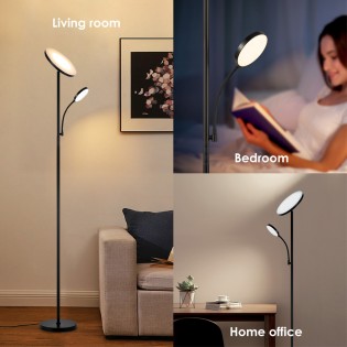 Lámpara de pie LED Niela CCT Dim (30+6W)