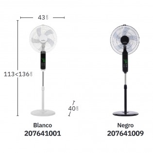Ventilador de pie Rodium