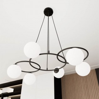 Lámpara de araña Pensal (6 luces)
