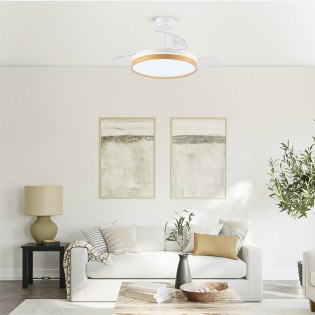 Ventilador LED con aspas plegables Panam CCT Dim (72W)