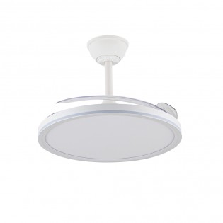 LED Ceiling Fan retractable blades Astor CCT Dim (45+9W)