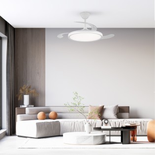 Ventilador LED aspas retráctiles Astor CCT Dim (45+9W)