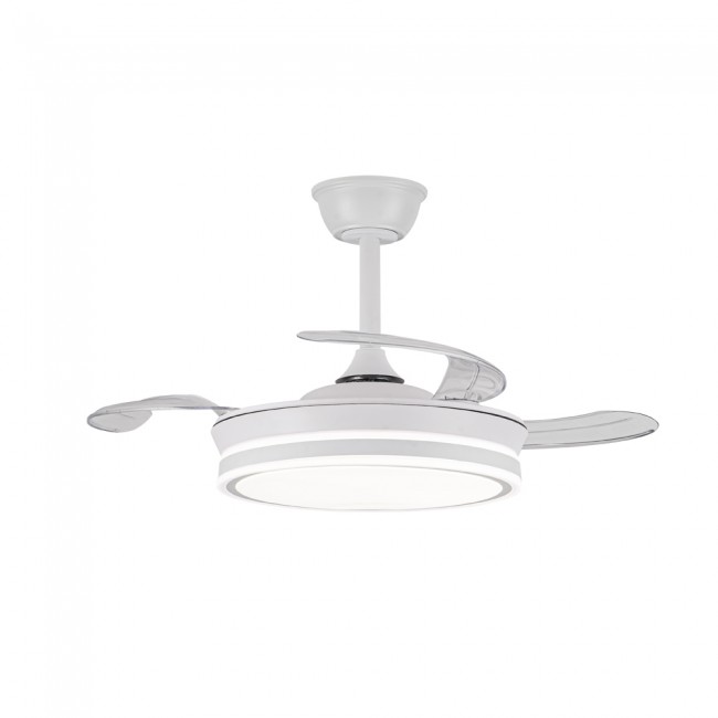 Ventilador LED aspas retráctiles Evo Mini CCT Dim Smart (46W)