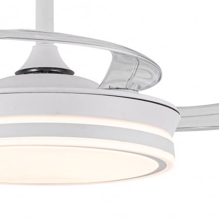 Ventilador LED aspas retráctiles Evo Mini CCT Dim Smart (46W)