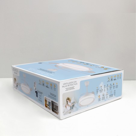 Ventilador LED aspas retráctiles Brisa Evo CCT Dim Smart (72W)