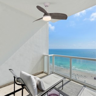 LED Ceiling Fan Byan Exterior CCT Dim (22W)