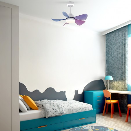 LED Ceiling Fan Baby CCT Dim (24+7W)