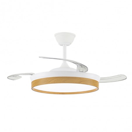 Ventilador LED aspas retráctiles Paneco CCT Dim (45W)