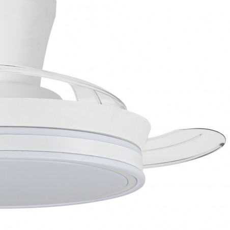 LED fan folding blades Supereco Long Mini CCT (39W)