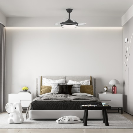 LED fan folding blades Supereco Mini CCT Dim (39W)