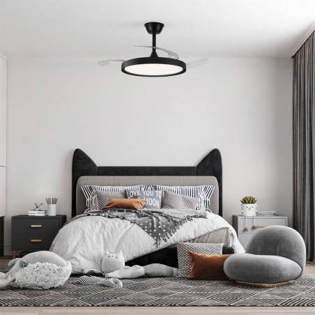 Ventilador LED aspas retráctiles Polaris CCT Dim (43W)